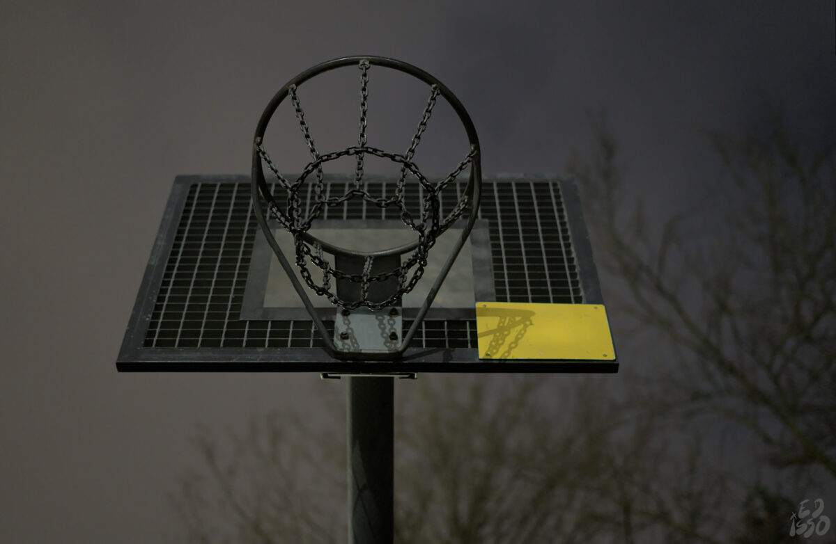 Basket at night